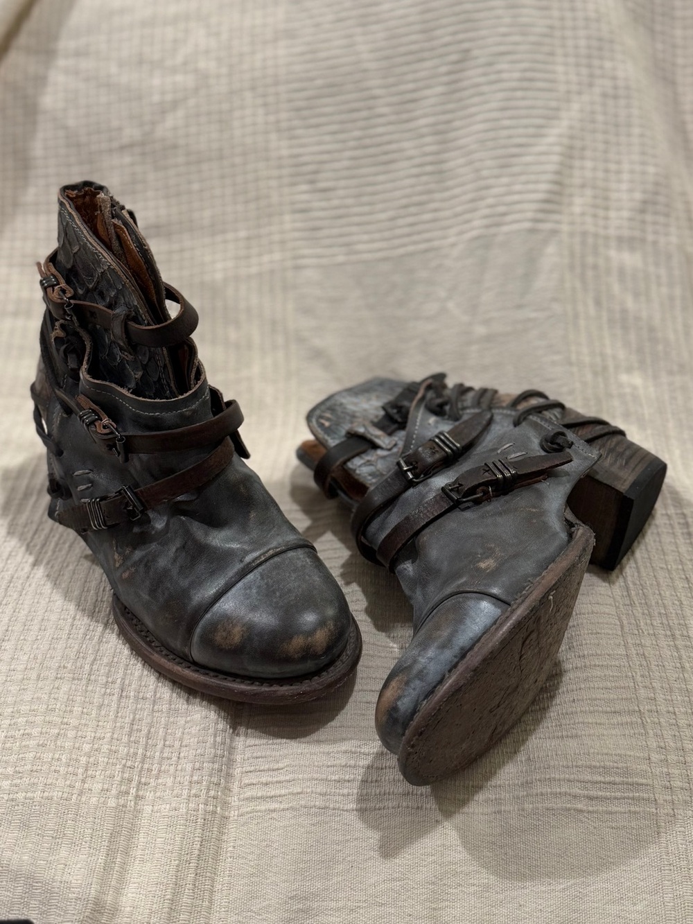Freebird Crue Leather Boots - Size 8